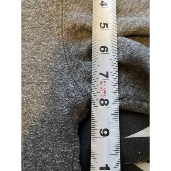 JORDAN TRAINED HOODIE SIZE SMALL CUT OFF KANGAROO POCKET RIBBED HEM - Picture 6 of 7